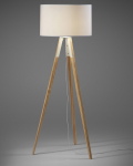 Kave Home Staande Lamp Iguazu Wit en Hout