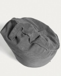 Kave Home Poef Wilma Grijs Corduroy Ø80cm