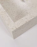 Kave Home Opzetwastafel Delina Wit Terrazzo 40x45cm