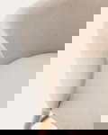 Kave Home Barstoel Ciselia Beige Chenille Essenhout Naturel 65cm