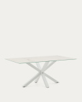 Kave Home Tafel Argo Kalos Wit Porselein 180x100cm