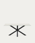 Kave Home Tafel New Argo Acaciahout Wit