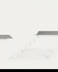 Kave Home Uitschuifbare Keramische Tafel Axis Grijs 120-180cm