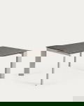 Kave Home Uitschuifbare Keramische Tafel Axis Grijze Stalen Poten 160-220cm