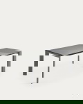 Kave Home Uitschuifbare Keramisch Tafel Axis met Antraciet Stalen Poten 120 (180)cm
