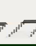 Kave Home Uitschuifbare Tafel Axis Porselein met Antraciet Stalen Poten 120 (180)cm