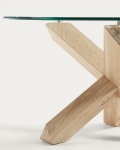 Kave Home Salontafel Lotus Glas Ø65cm