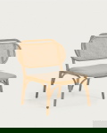 Kave Home Fauteuil Doriane Iepenhout Naturel