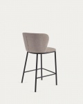 Kave Home Barstoel Ciselia Lichtbruin Chenille