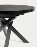 Kave Home Uitschuifbare Tafel Vashti Porselein Ø120 (160)cm