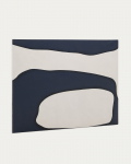 Kave Home Abstract Doek Ory Blauw En Wit 180x140cm