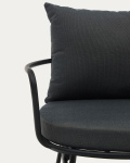 Kave Home Fauteuil Bramant Staal Zwart