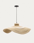 Kave Home Plafondlamp Albenya Naturel Katoen Ø90cm