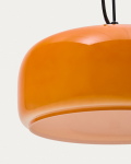 Kave Home Plafondlamp Reig Oranje Glas Ø38cm