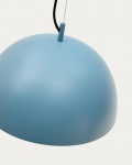 Kave Home Plafondlamp Catlar Blauw Metaal Ø40cm