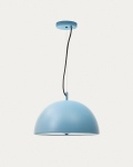 Kave Home Plafondlamp Catlar Blauw Metaal Ø40cm