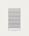 Kave Home Ladekast Vedrana 5 Laden Wit 60x114cm
