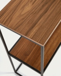 Kave Home Sidetable Yoana Eikenfineer Zwart 120x80cm