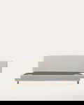 Kave Home Bed Valma Chenille Parel 180x200cm