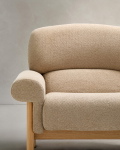 Kave Home Fauteuil Cabana Chenille Beige