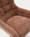 Kave Home Fauteuil Teryl Chenille Lichtbruin