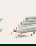 Kave Home Fauteuil Magira Beige Eikenhout