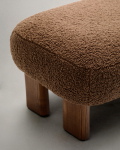 Kave Home Voetenbank Cabana Bouclé Taupe