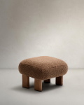 Kave Home Voetenbank Cabana Bouclé Taupe