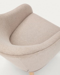 Kave Home Fauteuil Bobly Beige Massief Essenhout