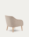 Kave Home Fauteuil Bobly Beige Massief Essenhout