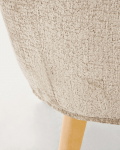 Kave Home Fauteuil Bobly Beige Chenille