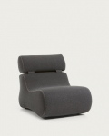 Kave Home Fauteuil Club Zwart Stof