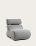 Kave Home Fauteuil Club Grijs Stof