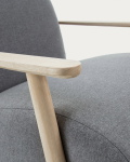 Kave Home Fauteuil Meghan Essenhout Grijs/Naturel