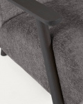 Kave Home Fauteuil Meghan Grijs Chenille