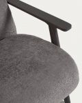 Kave Home Fauteuil Meghan Grijs Chenille