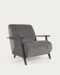 Kave Home Fauteuil Meghan Grijs Chenille