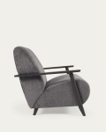 Kave Home Fauteuil Meghan Grijs Chenille