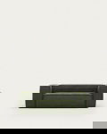 Kave Home 2-zitsbank Blok Groen Ribstof 210cm