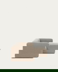 Kave Home 2-zitsbank Blok Beige Ecru Chaise Longue Links 240cm