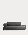 Kave Home 3-zitsbank Modulair Compo Donkergrijs 232cm