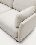 Kave Home 3-zitsbank Gilma Parel Chenille Links/rechts Chaise Longue Zwart 261cm