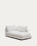 Kave Home Chaise Longue Gala Rechts Wit 193x105cm