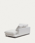 Kave Home Chaise Longue Gala Rechts Wit 193x105cm