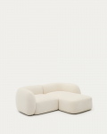 Kave Home 2-Zitsbank Martina Modulair met Chaise Longue Rechts Ecru 230cm