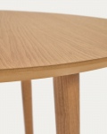 Kave Home Ronde Uitschuifbare Tafel Oqui Naturel Ø90-170cm