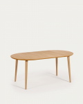 Kave Home Ronde Uitschuifbare Tafel Oqui Naturel Ø90-170cm