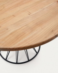 Kave Home Ronde Tafel Niut Massief Acaciahout Zwart Ø120cm