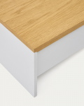 Kave Home Salontafel Abilen Eikenfineer Wit 110x60cm