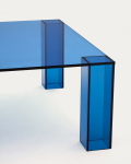 Kave Home Salontafel Adularia Blauw Gehard Glas 85x85cm